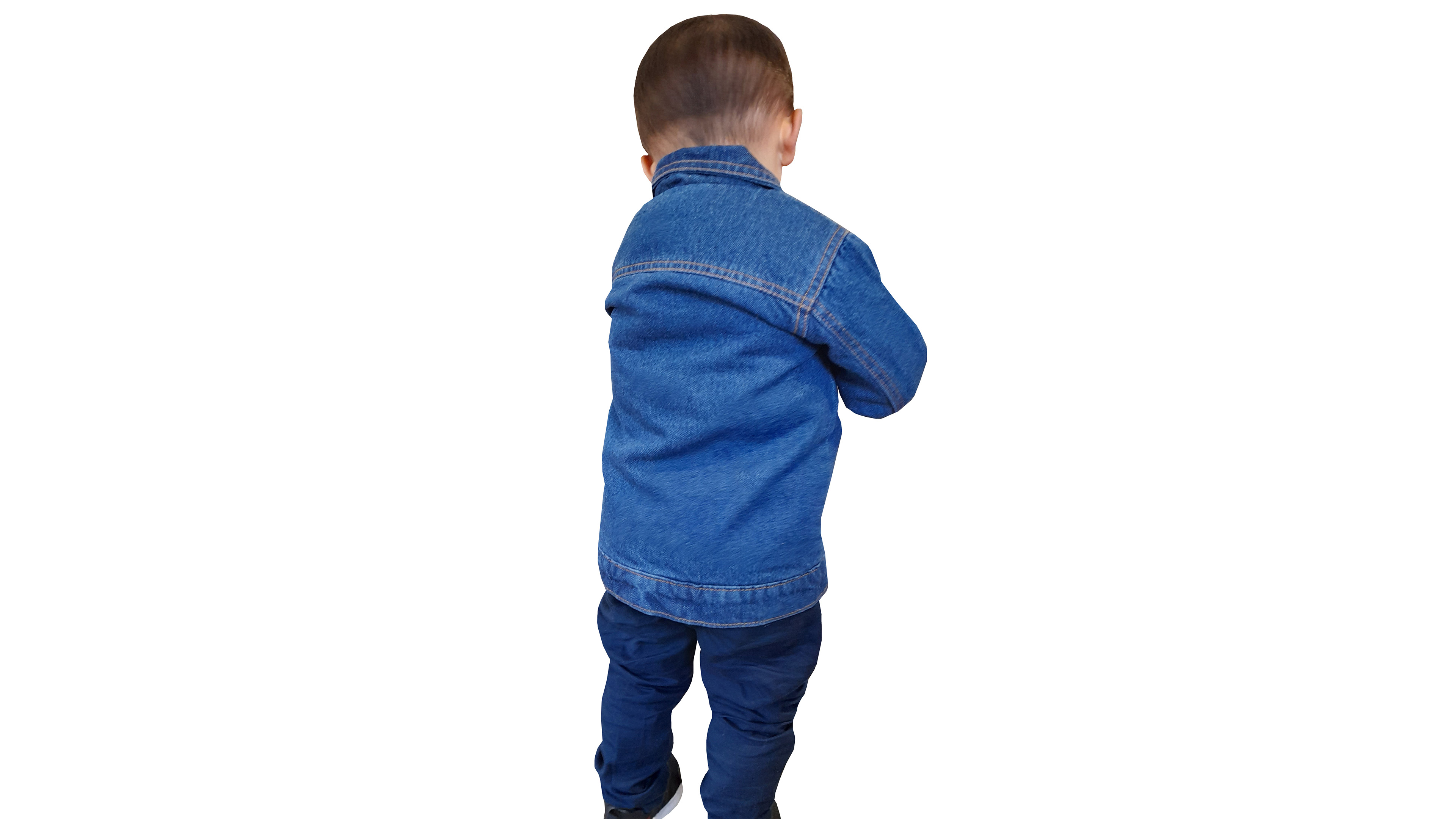 Chamarra Mezclilla Stretch con forro tipo borrega para y Bebés