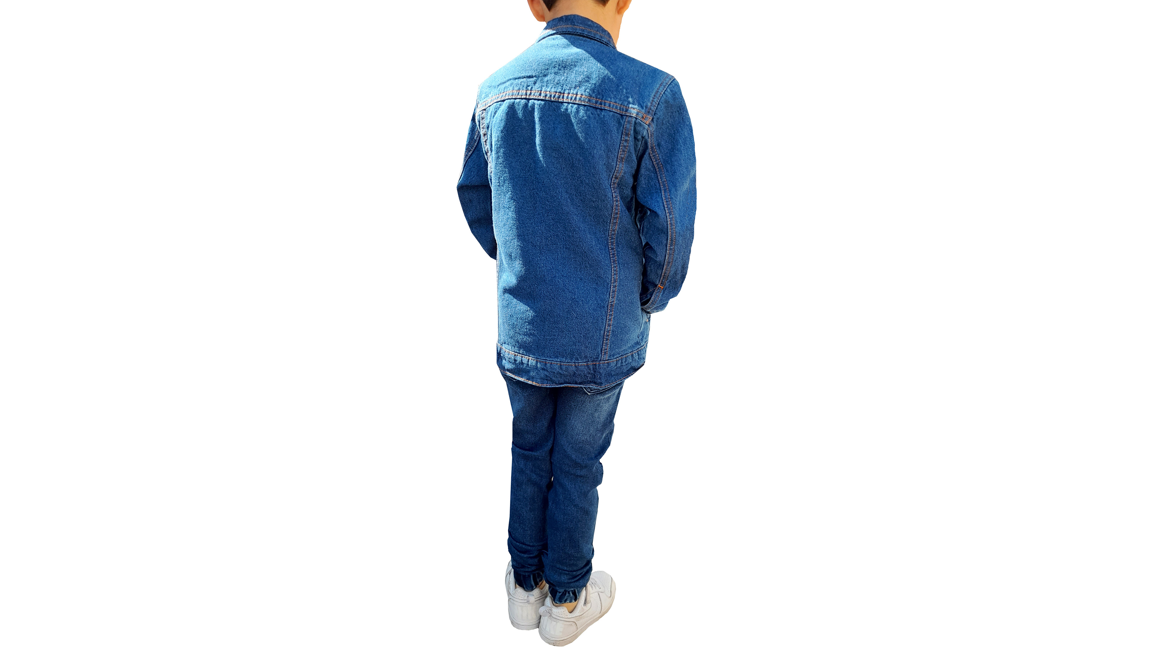Chamarra de Mezclilla stretch con cubierta tipo borrega para Niños y Bebés