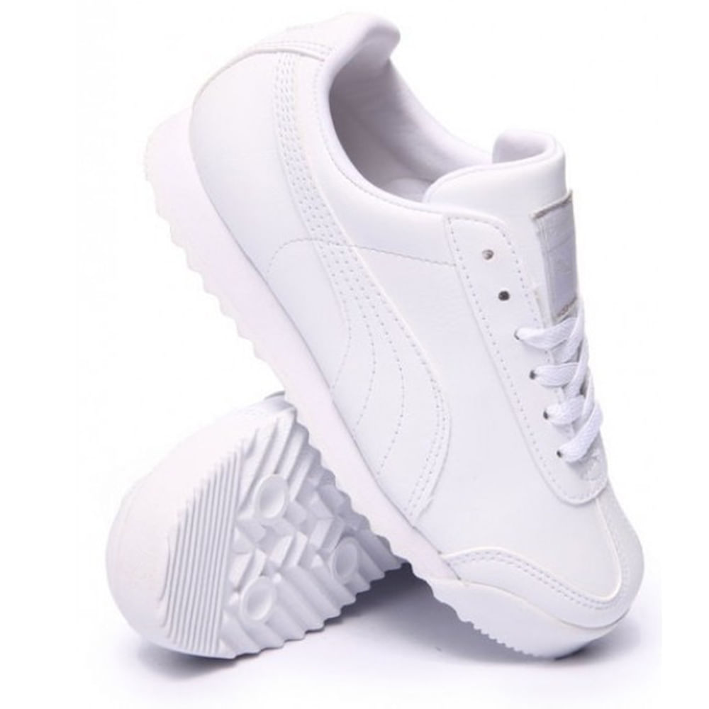 TENIS ESTILO CASUAL PUMA ROMA BASIC C BLANCO-MUJER/354259 14 100% ORIGINAL