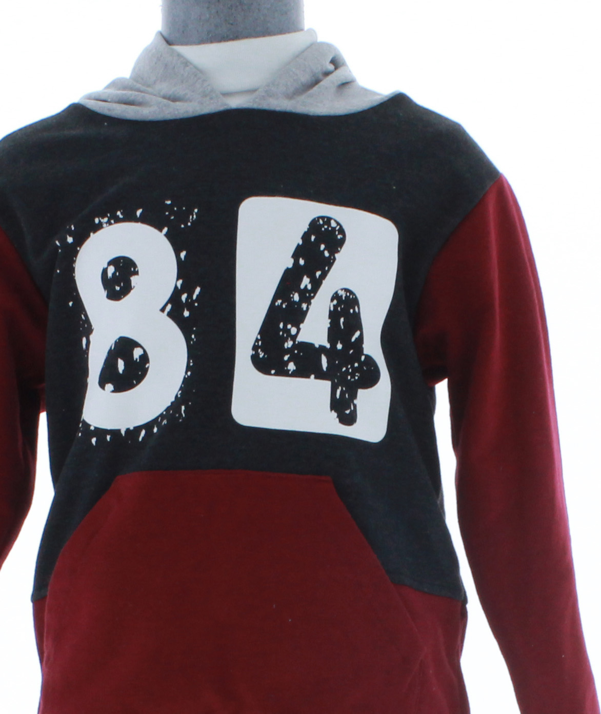 Conjunto Pants Niño Vino/Gris 2740 2 a 16 Años.