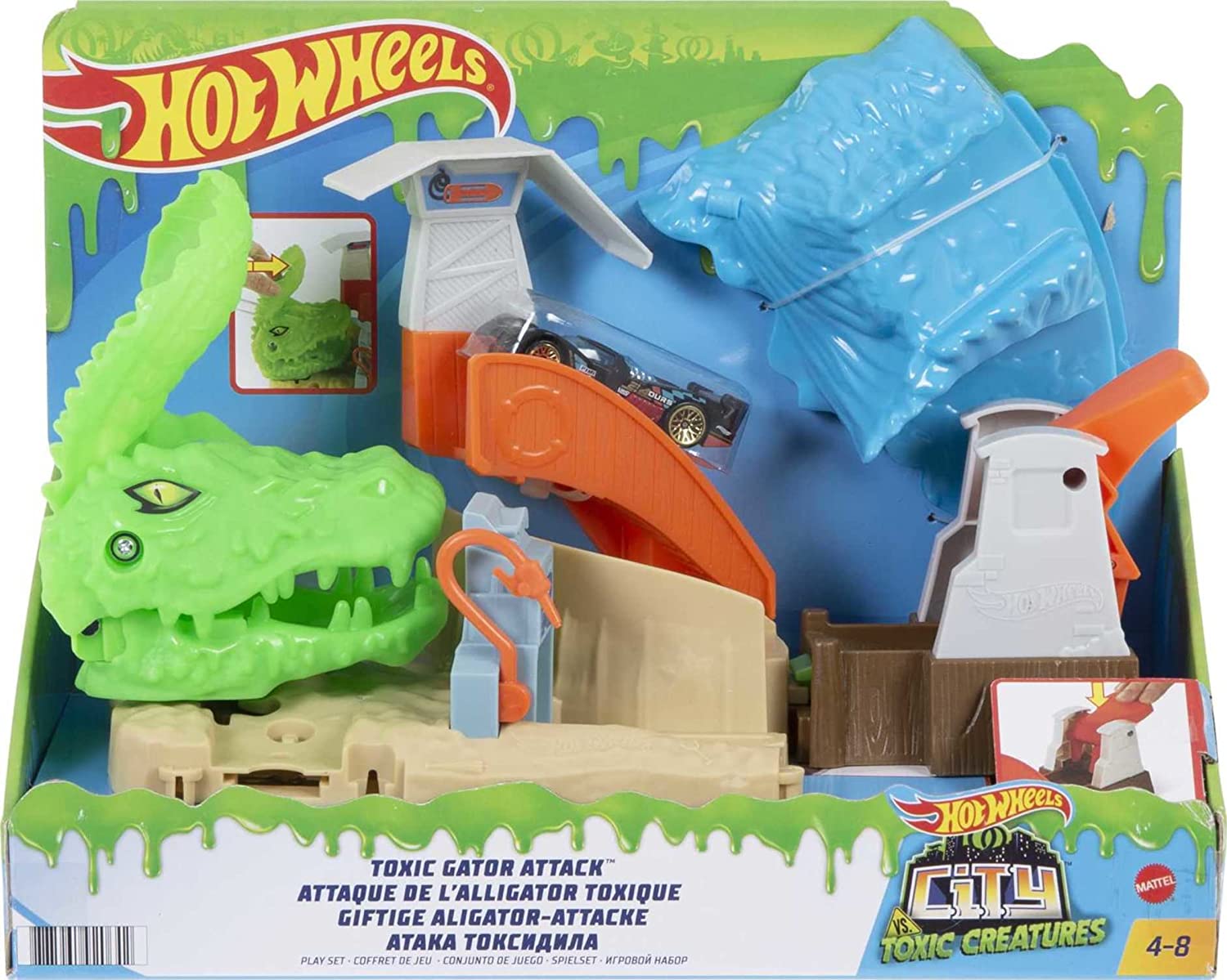 Hot Wheels City  Ataque Tóxico Del Lagarto