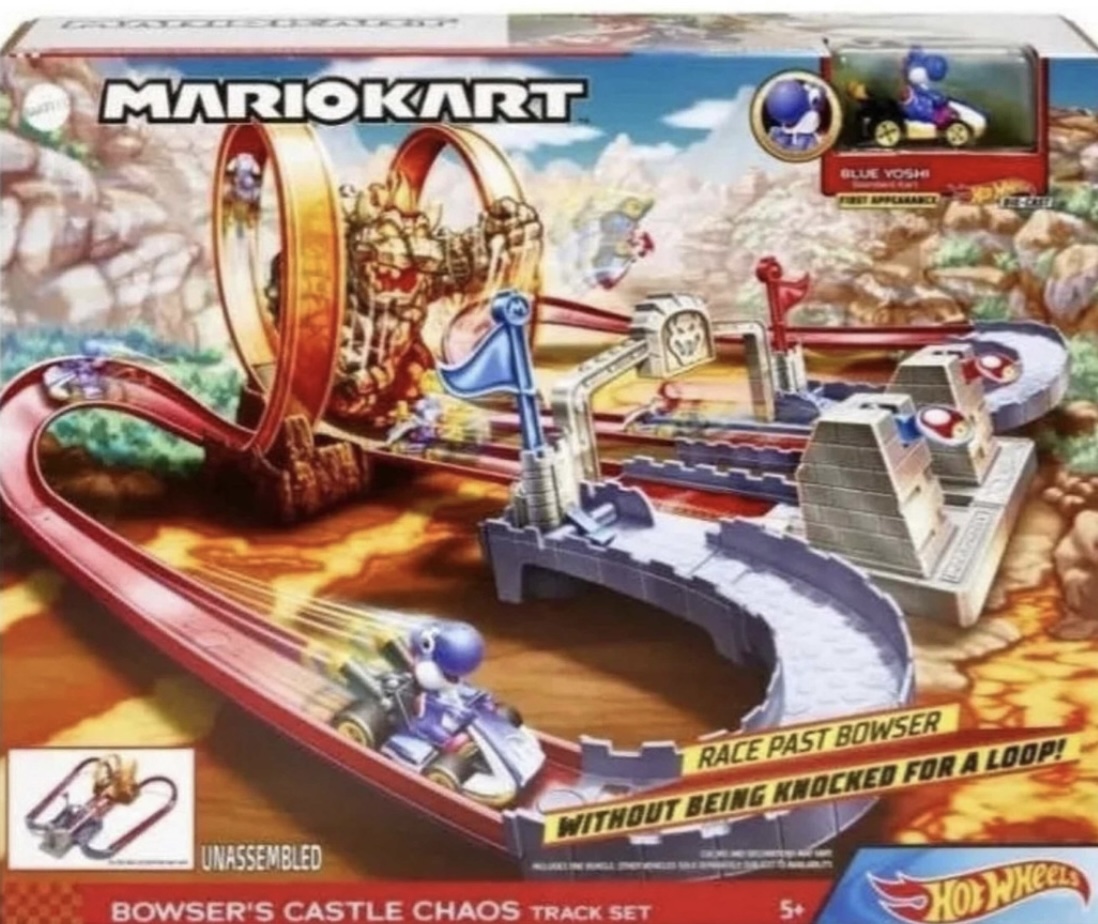 Hot Wheels Pista Mario Kart Circuito Castillo De Bowser