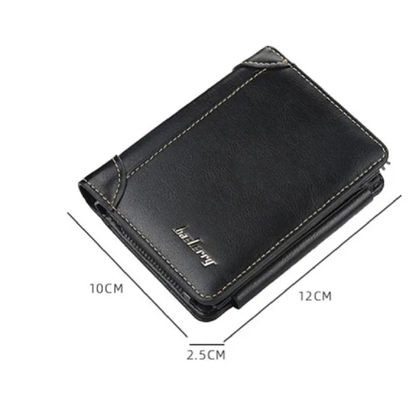 Cartera Tarjetas Billetera De Lujo Hombre Tres Carpeta