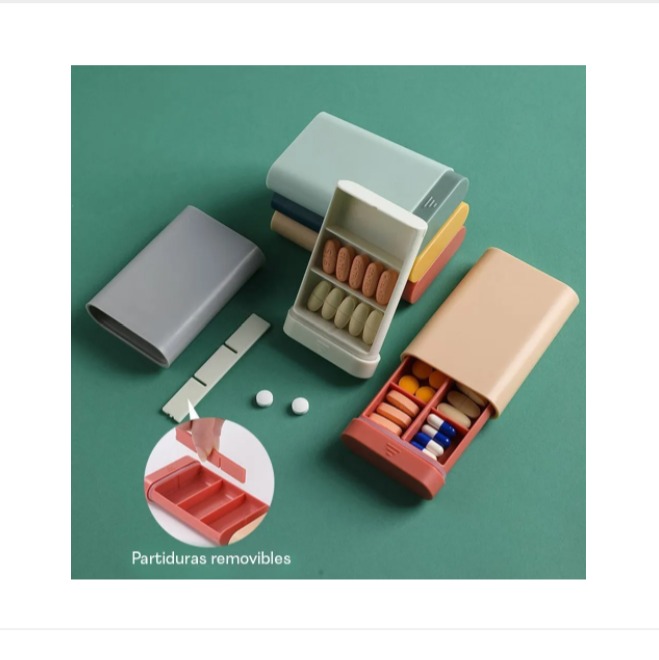 Pastillero Organizador De Pastillas Estilo Nórdico Portátil Para Viajes