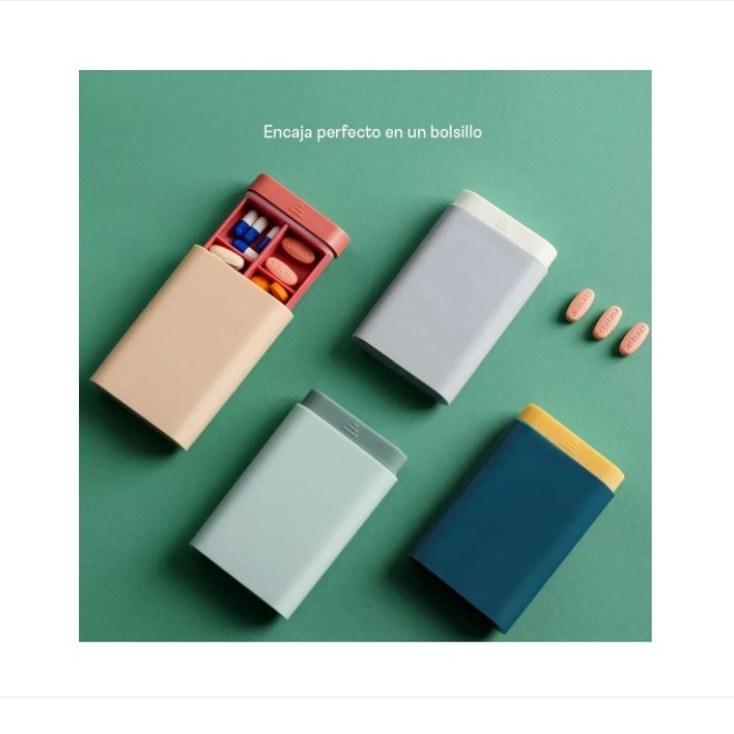 Pastillero Organizador De Pastillas Estilo Nórdico Portátil Para Viajes