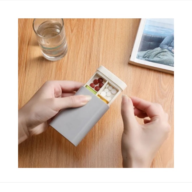 Pastillero Organizador De Pastillas Estilo Nórdico Portátil Para Viajes