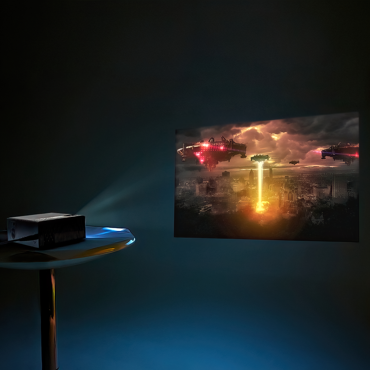 Mini Proyector Portatil Led 1080p HD 3500 Lumenes HDMI Usb  Wifi Vga 