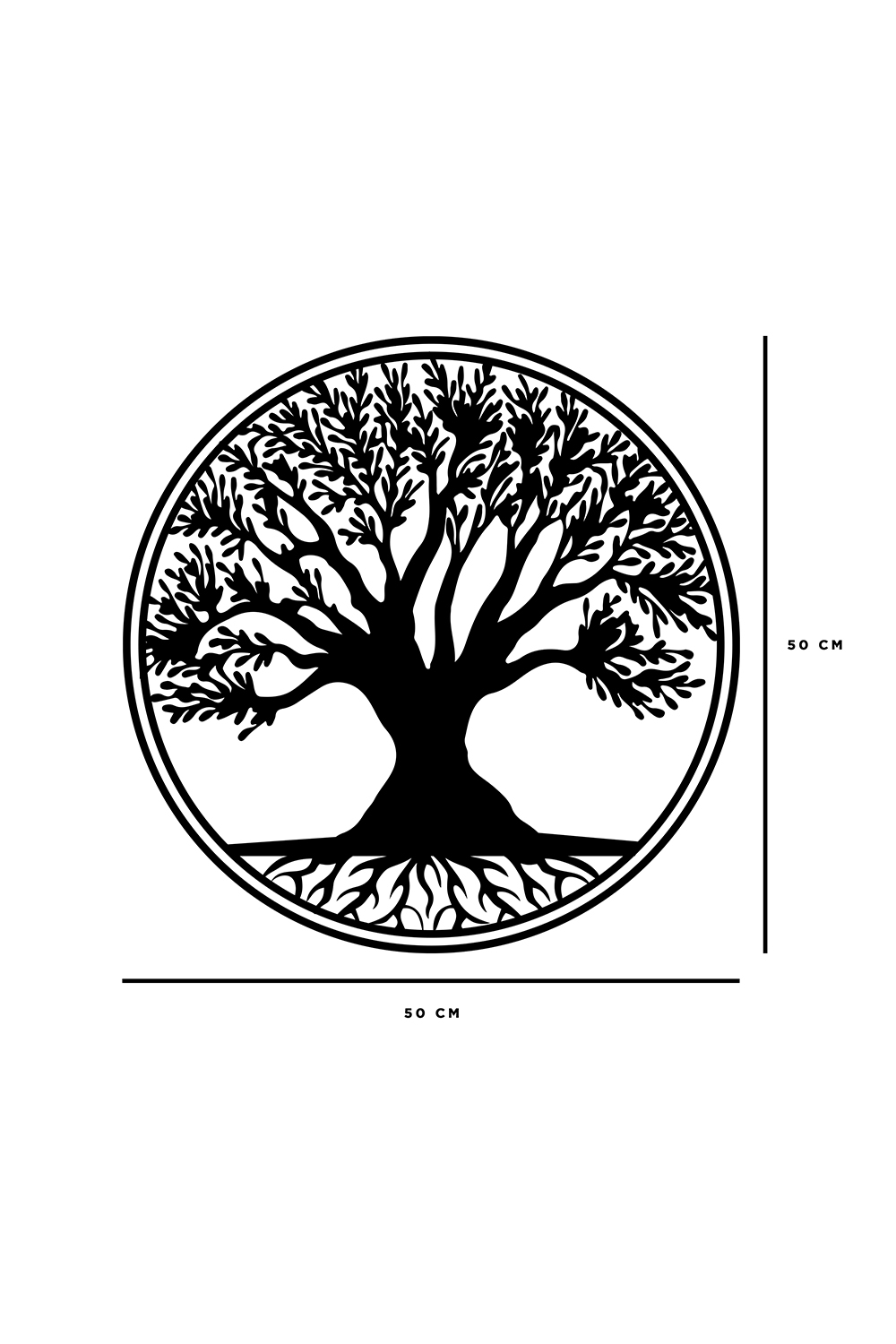 Cuadro Decorativo 3d de Madera ANGELOZANO Adorno De Pared Árbol Artesanal Mdf 
