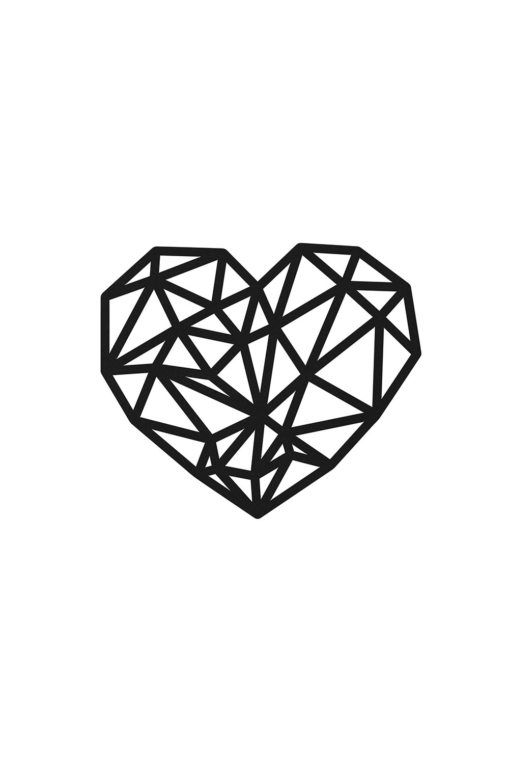 Cuadro 3d Decorativo ANGELOZANO Adorno De Pared Corazón Artesanal Mdf