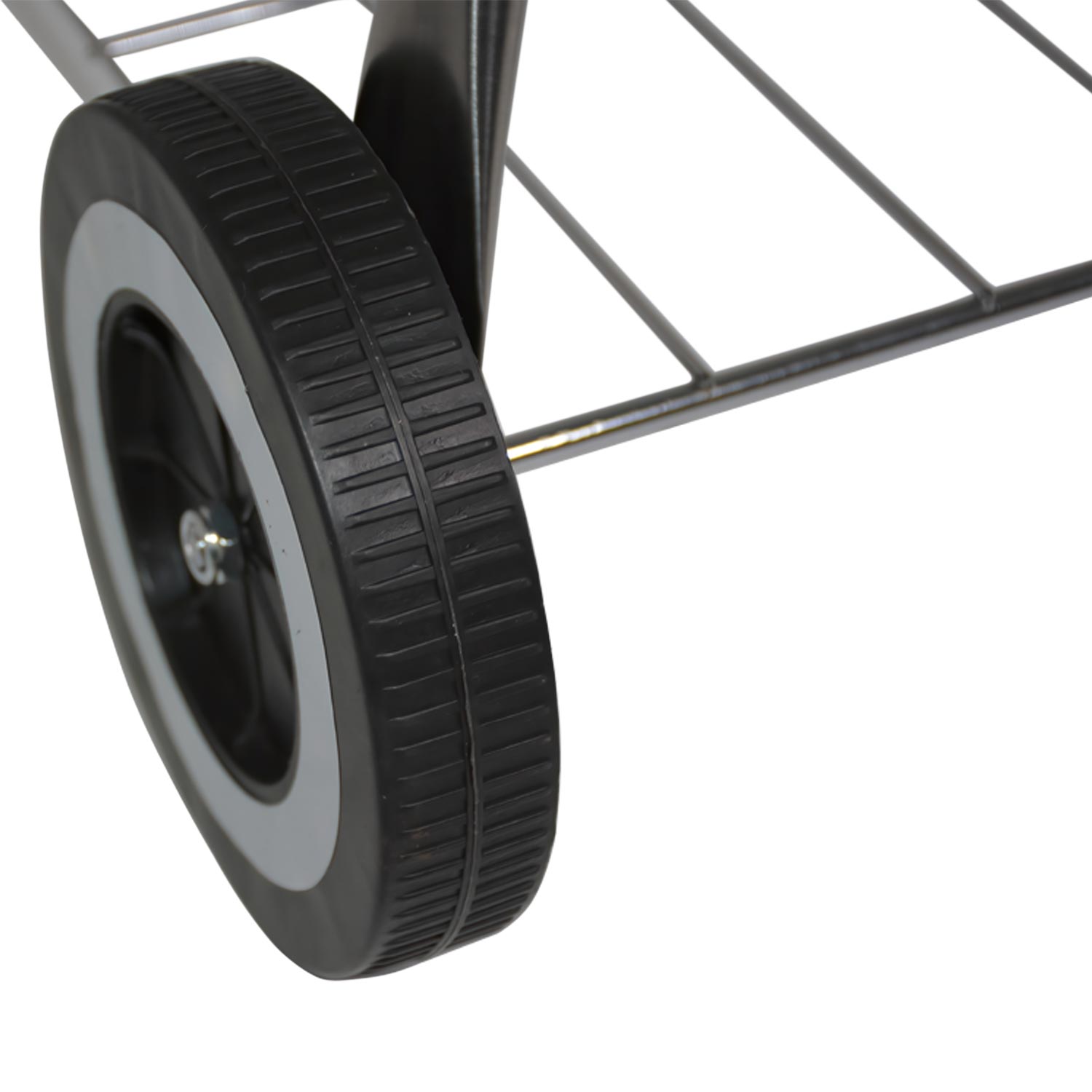 Asador de Carne Carbon Portatil 22 Pulgadas Acero Inoxidable 2 Parrillas Ruedas