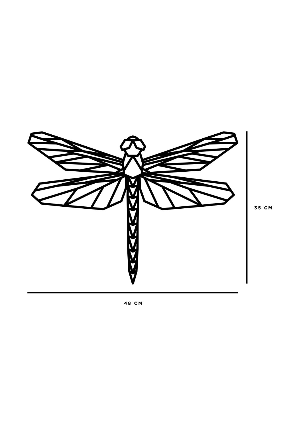 Cuadro 3d Decorativo ANGELOZANO  Adorno De Pared Libélula Artesanal Mdf