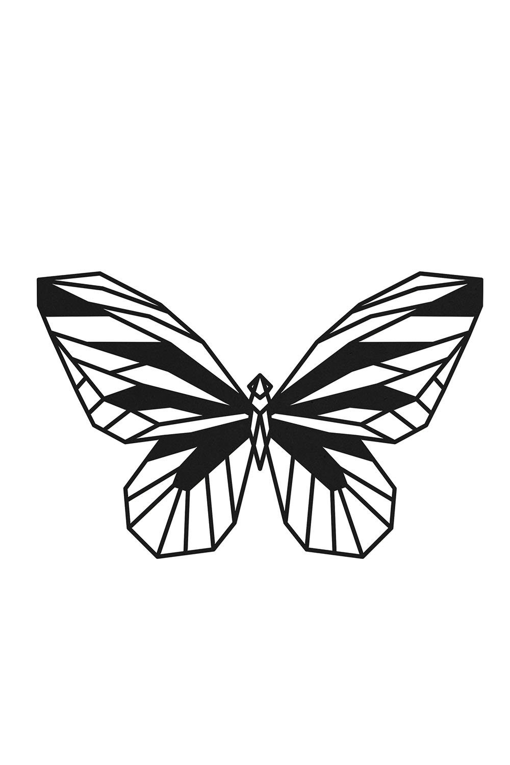 Cuadro 3d Decorativo ANGELOZANO Adorno Pared Mariposa Geométrica Mdf