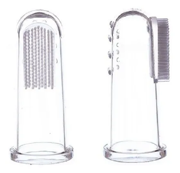 Cepillo De Dientes Dedal Para Bebé Azul Con Estuche