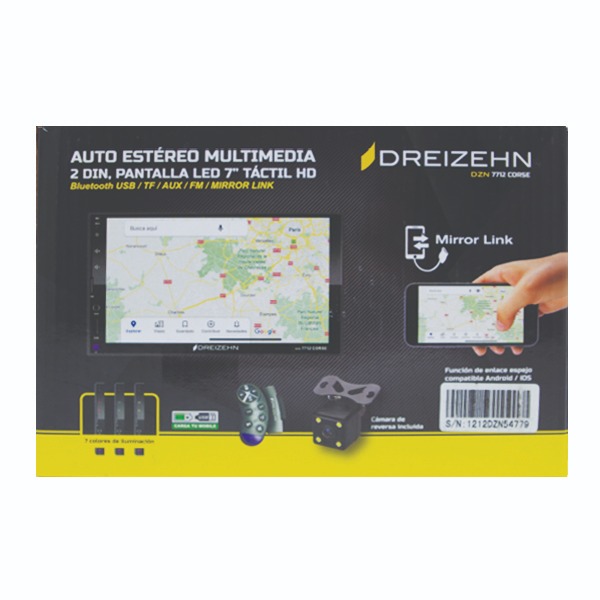 Autoestéreo Multimedia Modelo: DZN 7712 CORSE