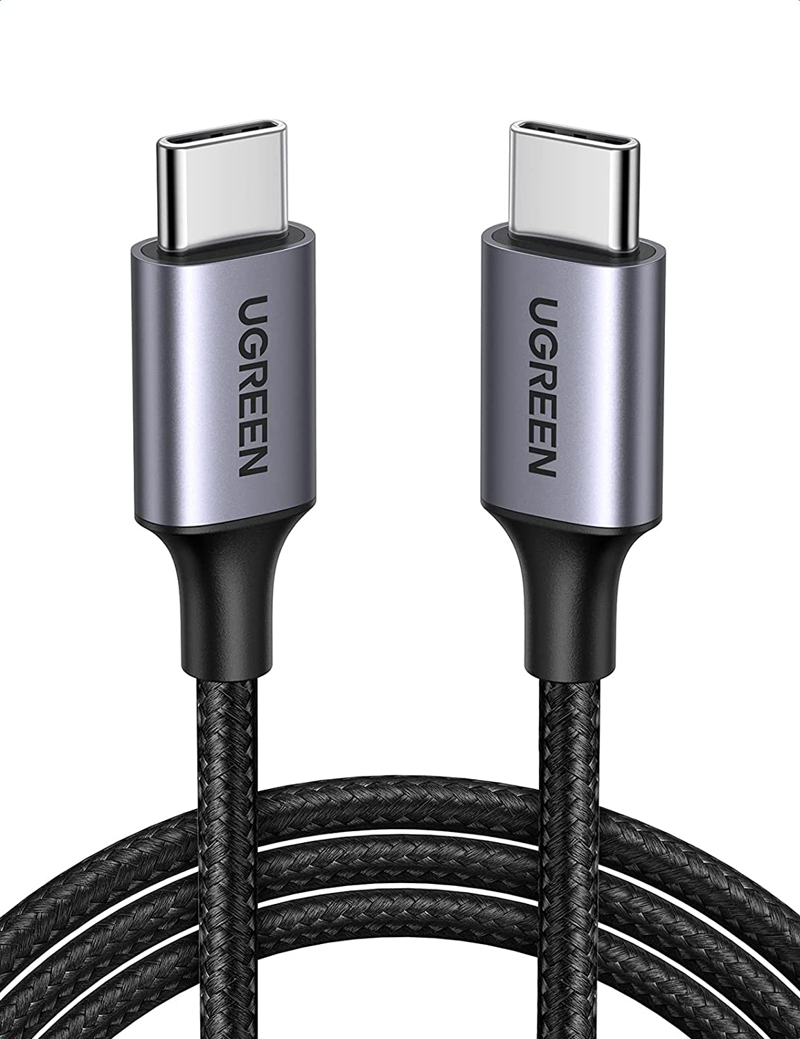 UGREEN Cargador Carga Rapida 20W y Cable de Carga USB-C 2.0 Aluminio Niquelado de 1 m