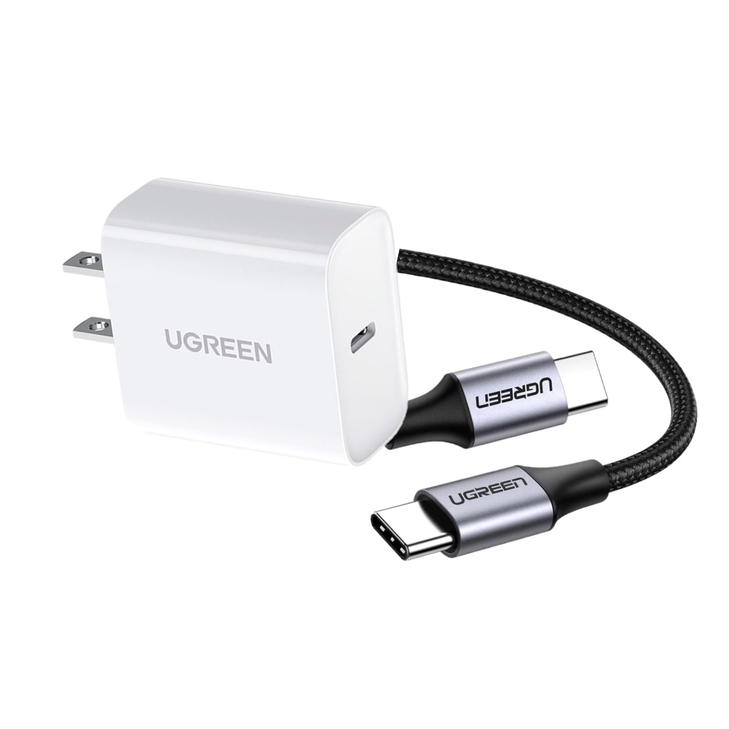 UGREEN Cargador Carga Rapida 20W y Cable Cargador USB C 2m