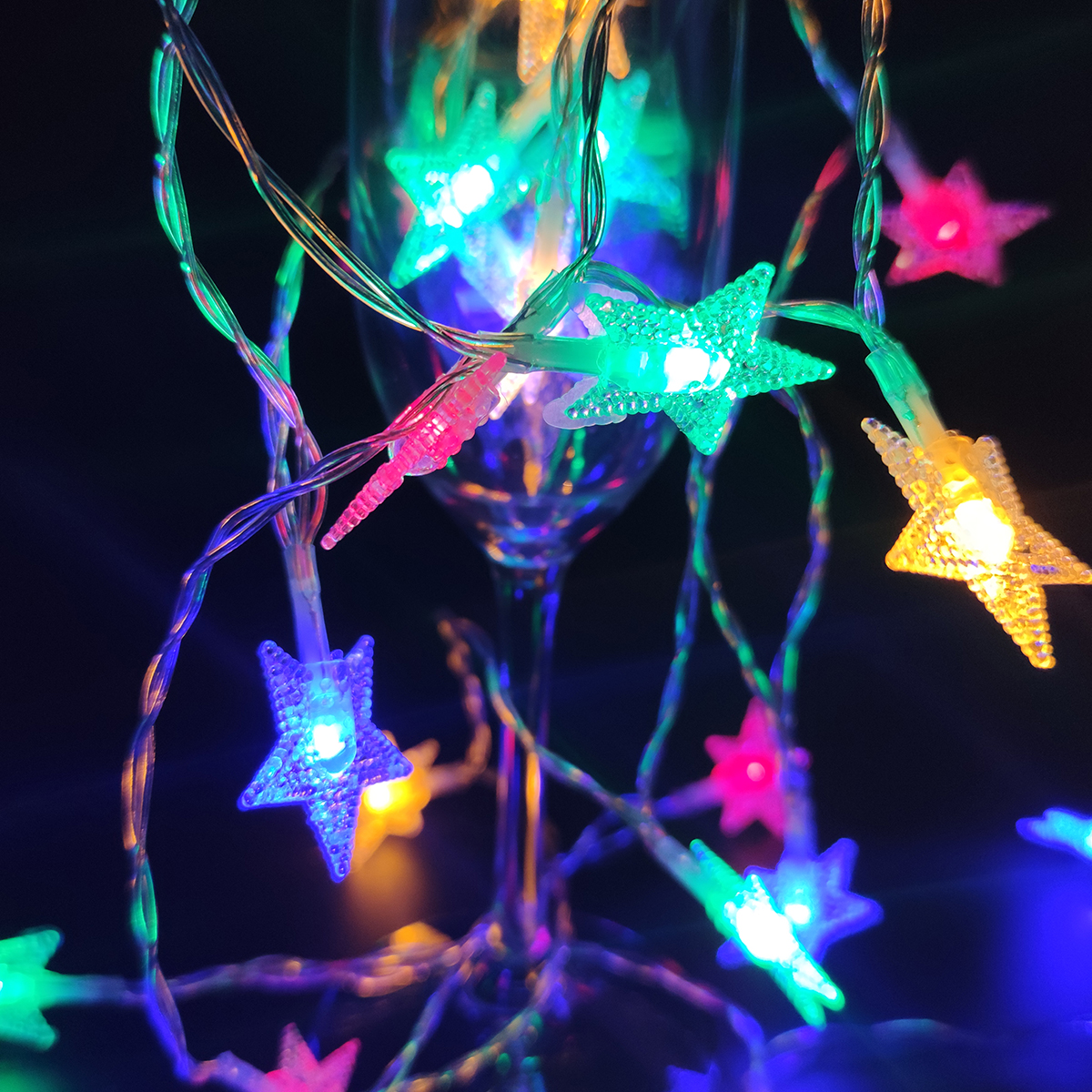 2 Serie Luces Led Estrellas 20 Leds 3m + Pilas