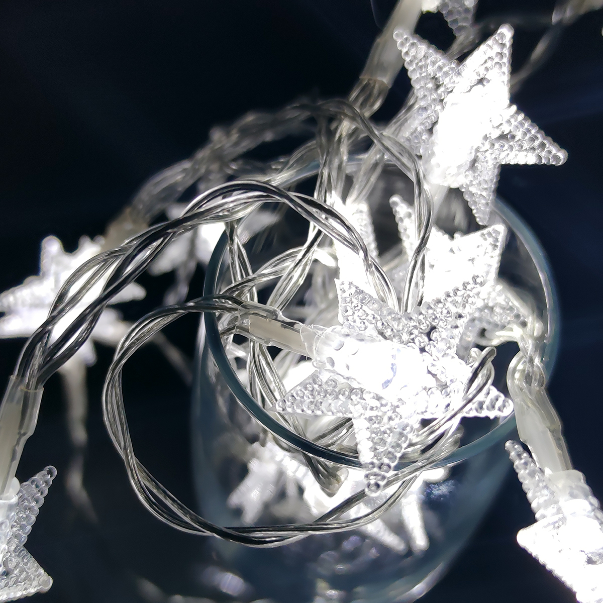 2 Serie Luces Led Estrellas 20 Leds 3m + Pilas