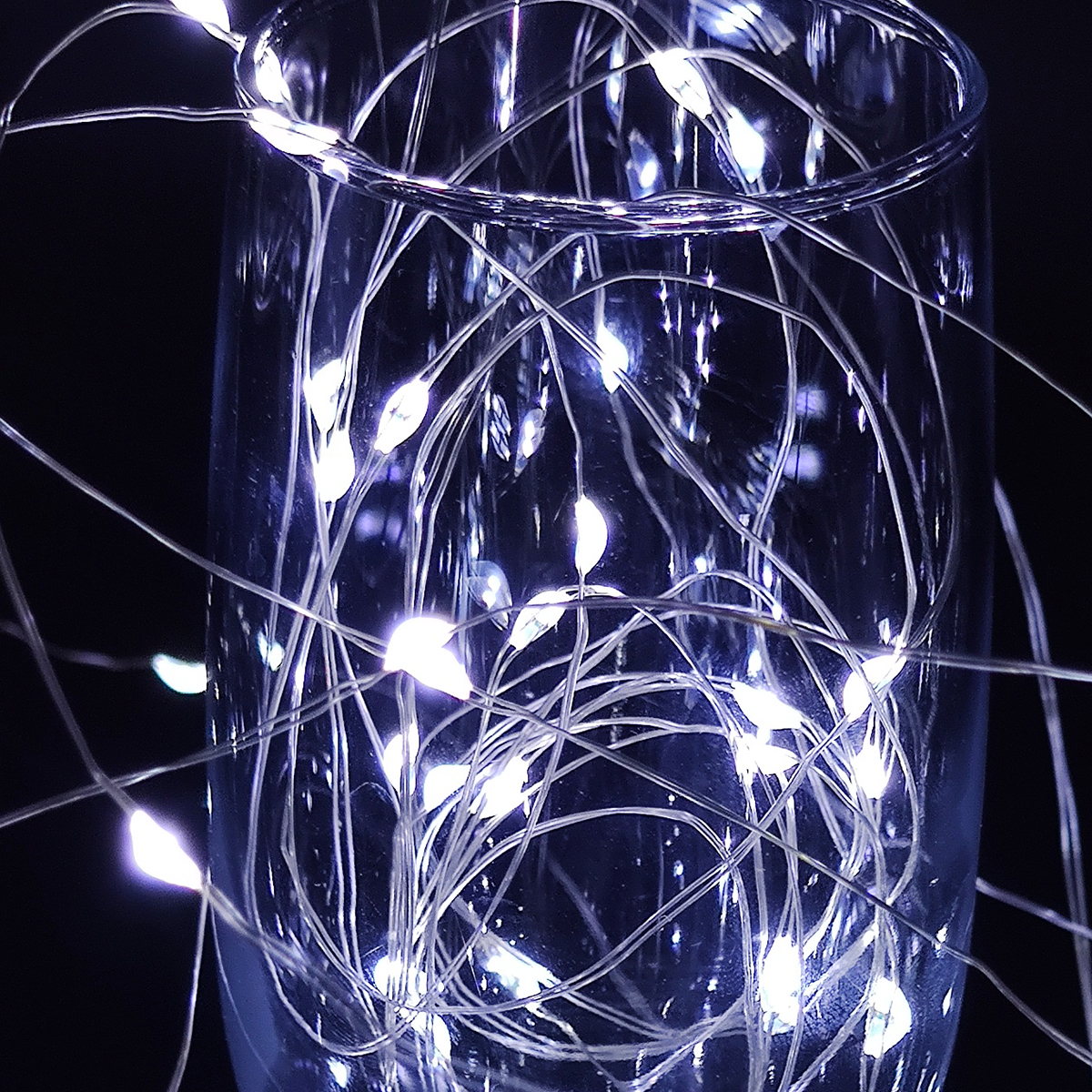 2 Series Tira Arroz 100 Luces Led 10 Metros Hada Alambre Usb Color Blanca o Calida