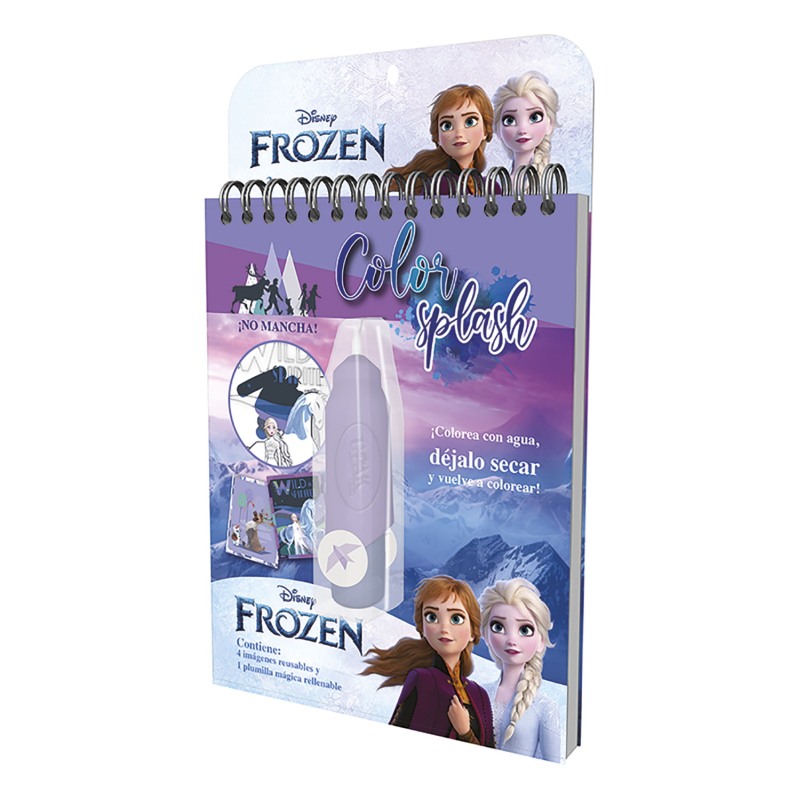 Libreta Color Splash con Pluma Mágica Disney Frozen