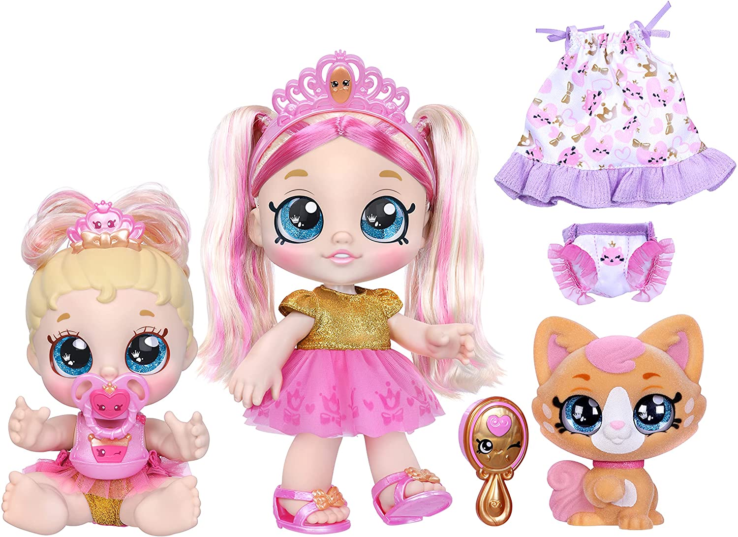 Kindi Kids Sisters Tiara Sparkles, Tiara Teenie Y Gatito