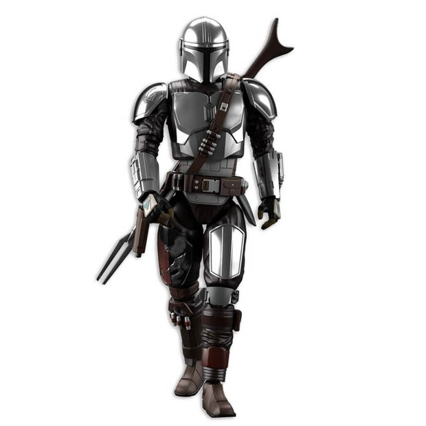 Bandai Star Wars The Mandalorian - Mando con Armadura Beskar Plateado Escala 1/12 Kit de Plastico