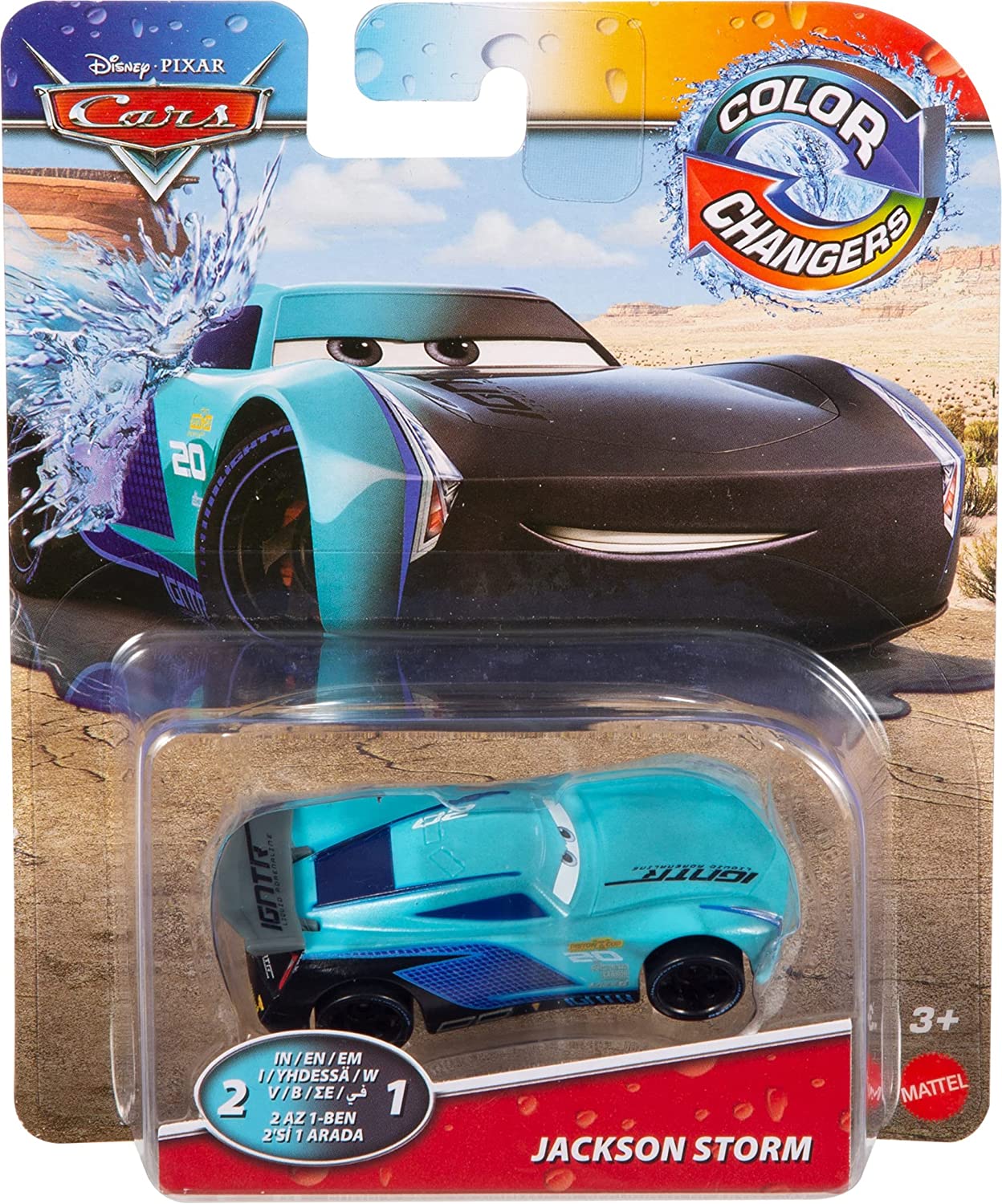 Cars Disney Pixar Jackson Storm Color Changer Escala 1:55 
