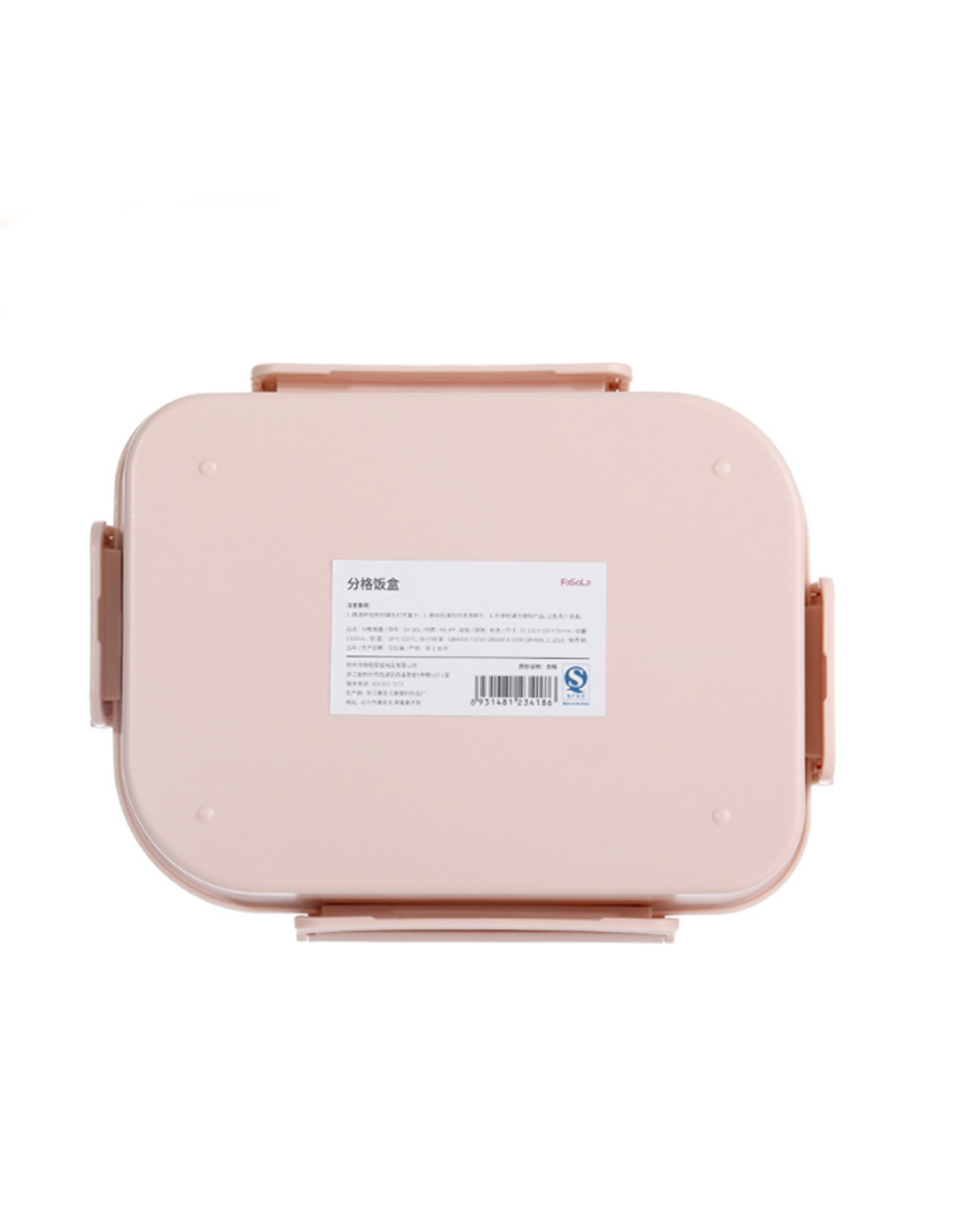 Contenedor Separación Alimentos Conservación Portátil Rosa