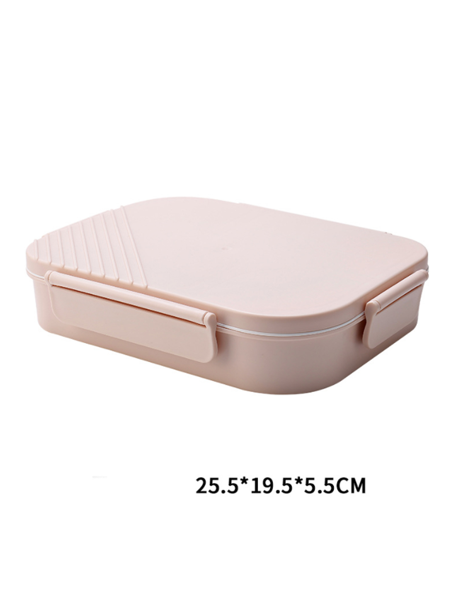 Contenedor Separación Alimentos Conservación Portátil Rosa