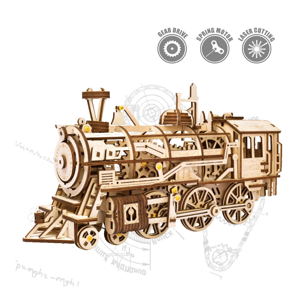 Rompecabezas 3D Tren Locomotora Armable ROBOTIME