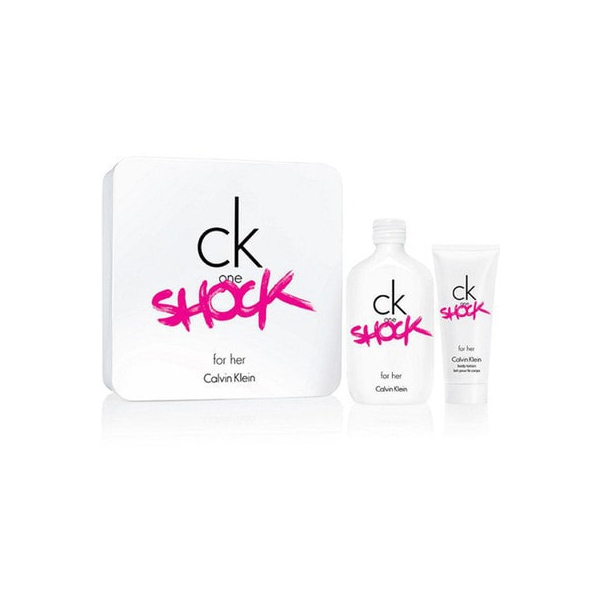 Calvin Klein Ck One Shock Dama Set ( 2pz Eau De Toilette 100ml + Crema 100ml )