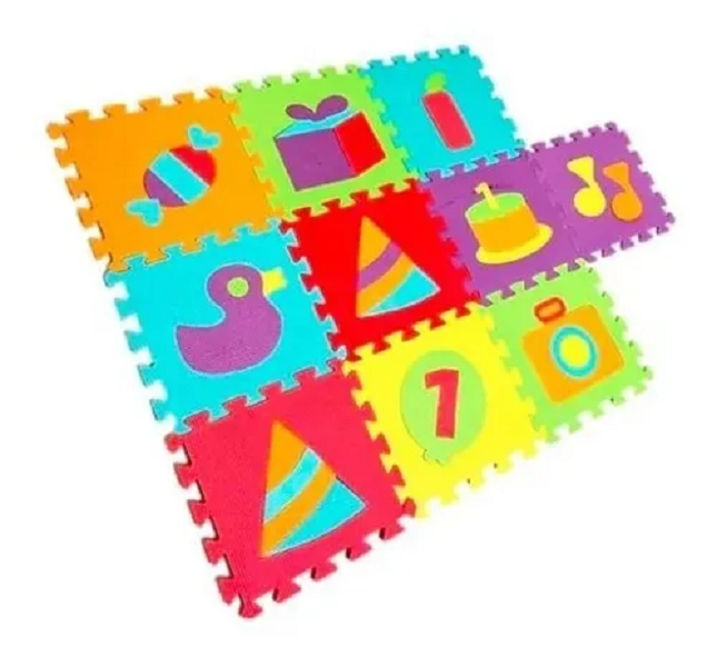 Tapete Foamy Bebe Gateo Didactico  Cumpleaños