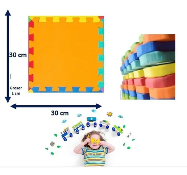 Tapete Foamy Bebe Gateo Didactico  Cumpleaños