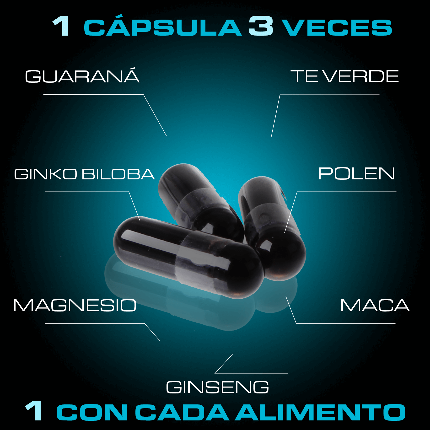 Erosmin 60 Maca Guarana Ginseng Polen Magnesio Prostata Sana