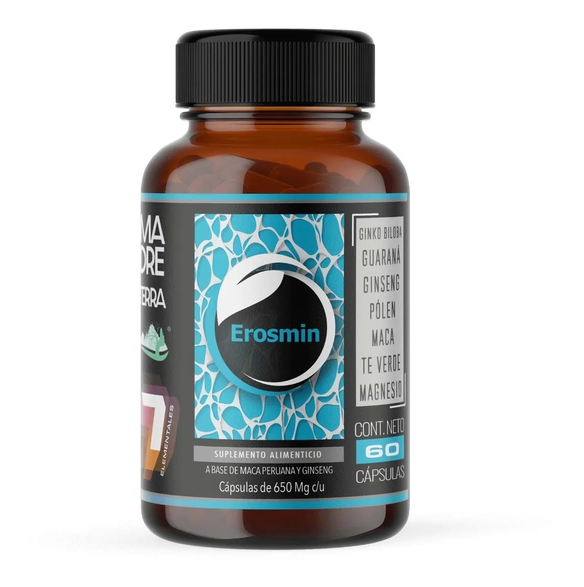 Erosmin 60 Maca Guarana Ginseng Polen Magnesio Prostata Sana