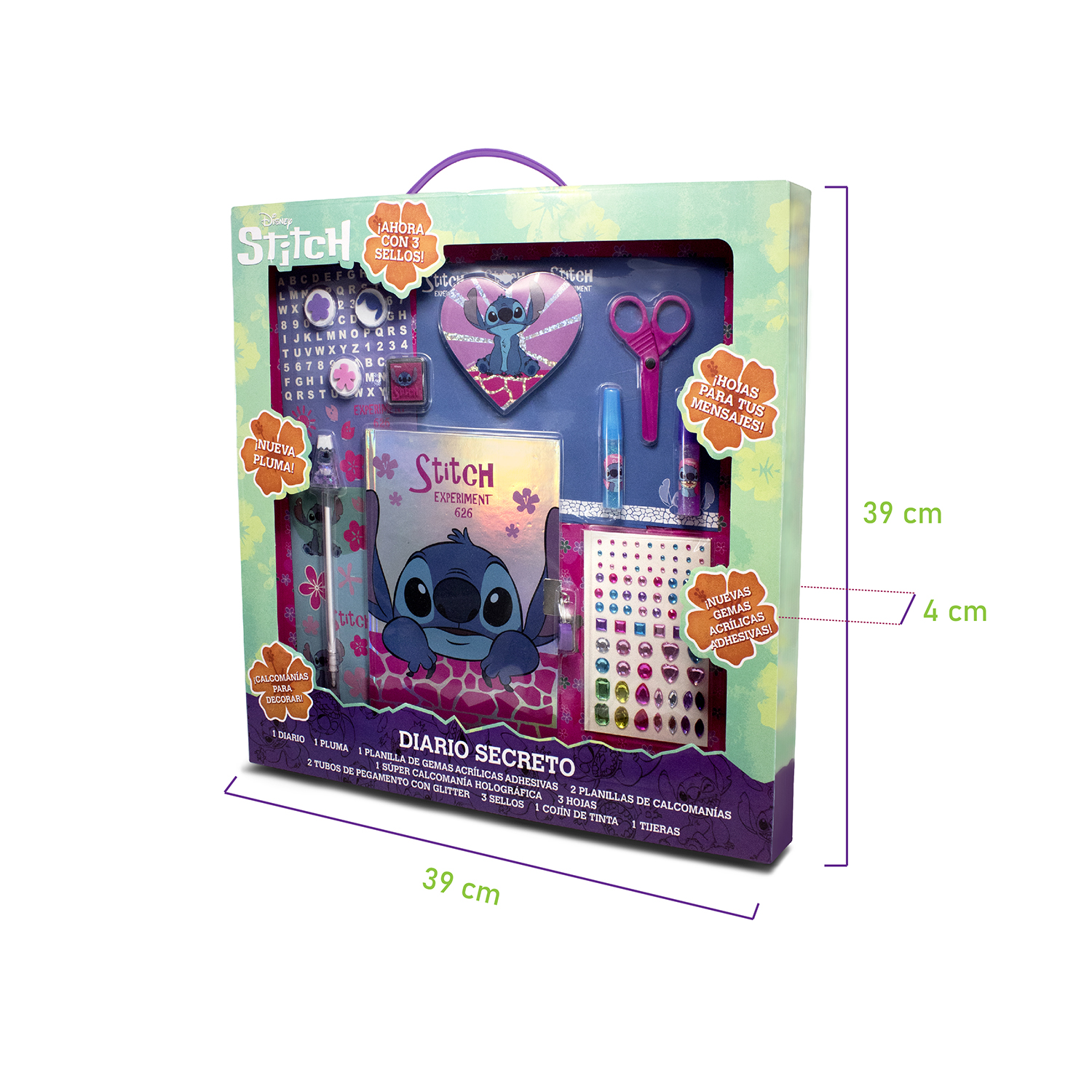 Diario secreto Stitch para niñas colorear