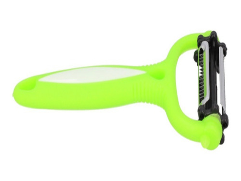 Pelador De Verduras 3 En 1 Rallador Manual Frutas Verde /e