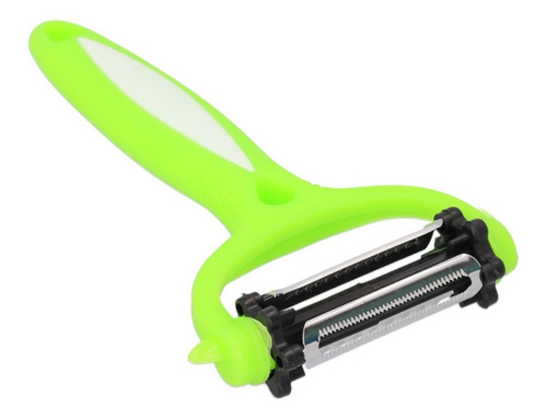 Pelador De Verduras 3 En 1 Rallador Manual Frutas Verde /e
