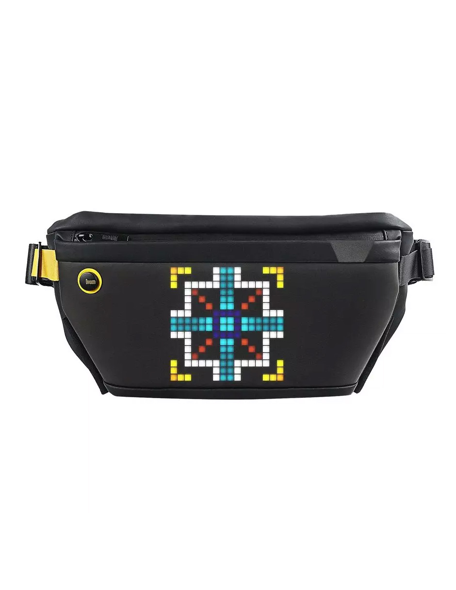 Bolso Hombro Inteligente Pixoo-slingbag Negro Divoom  .