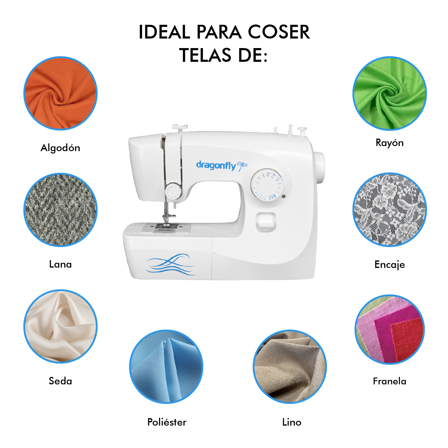 Maquina Coser  Mecanica 14 Puntadas Ojal 4 Pasos Luz Led