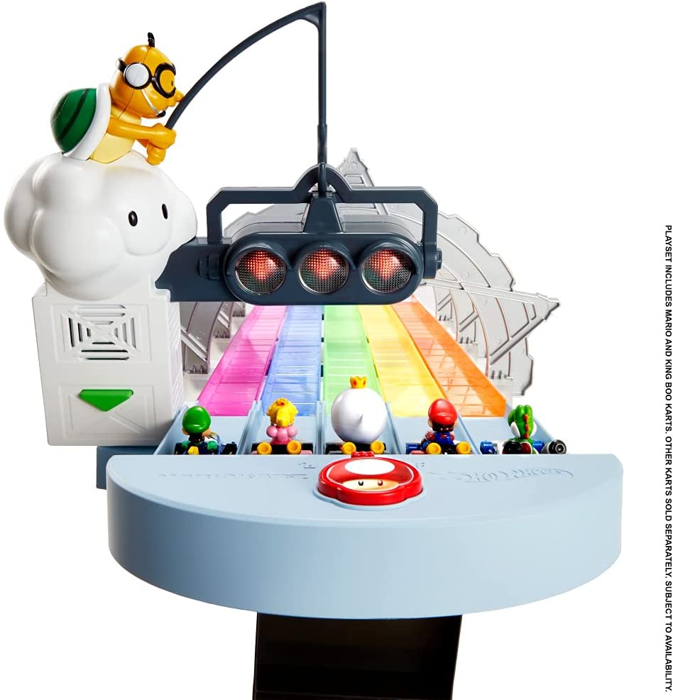 Hot Wheels Pista Mario Kart Senda Arcoíris - Pistas De Carreras