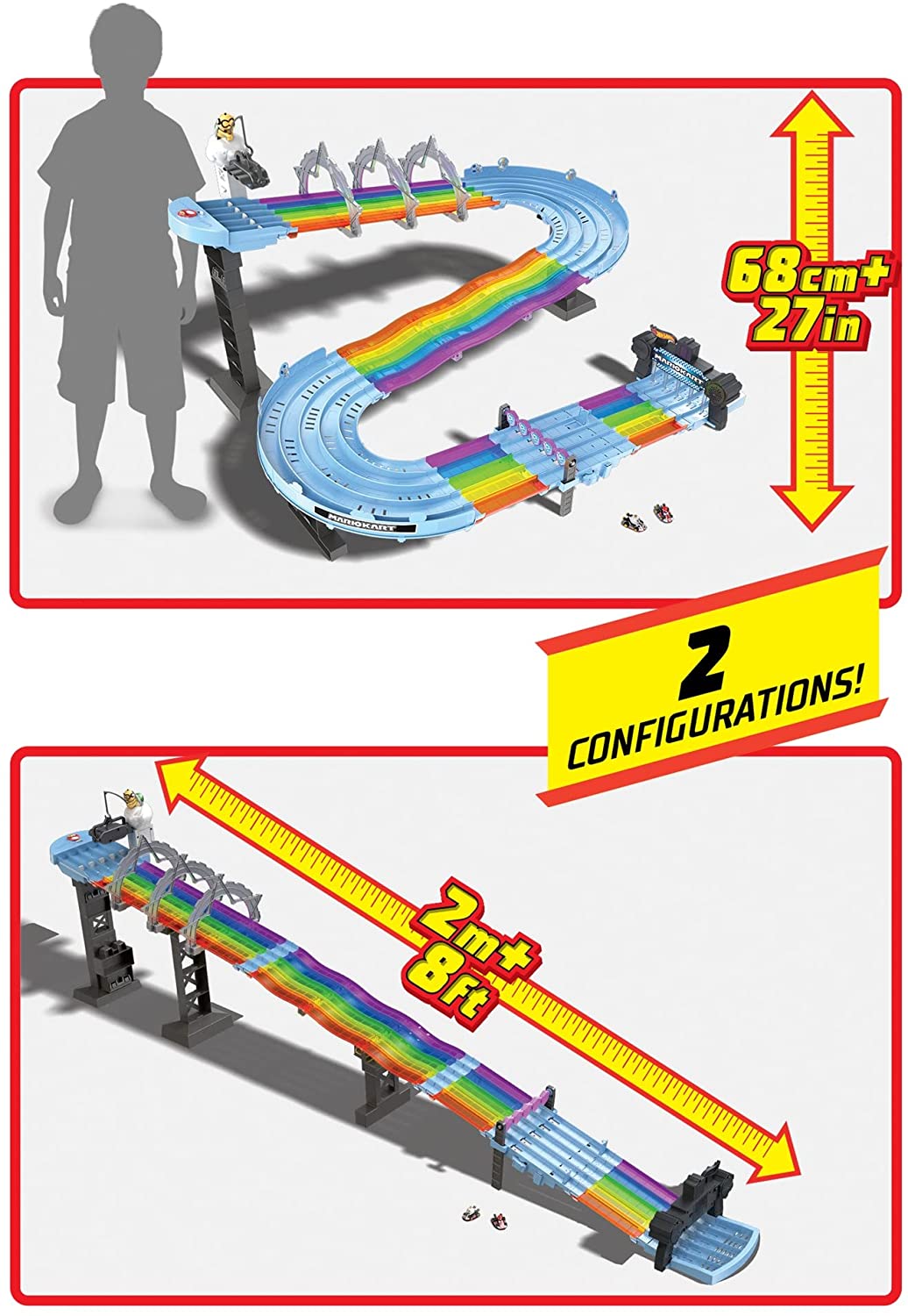 Hot Wheels Pista Mario Kart Senda Arcoíris - Pistas De Carreras