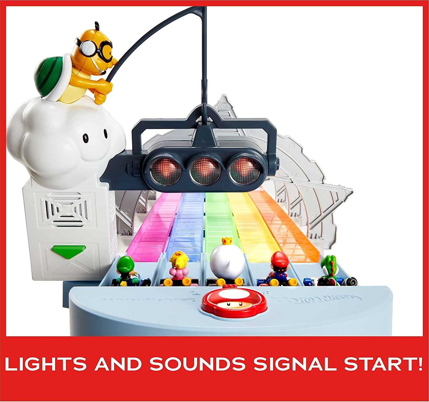 Hot Wheels Pista Mario Kart Senda Arcoíris - Pistas De Carreras