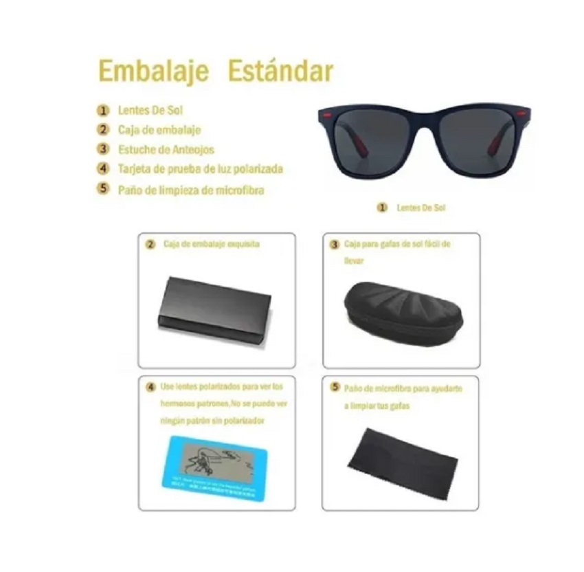Gafas De Sol Deportivas Polarizadas Anti-uv De Moda Hombre