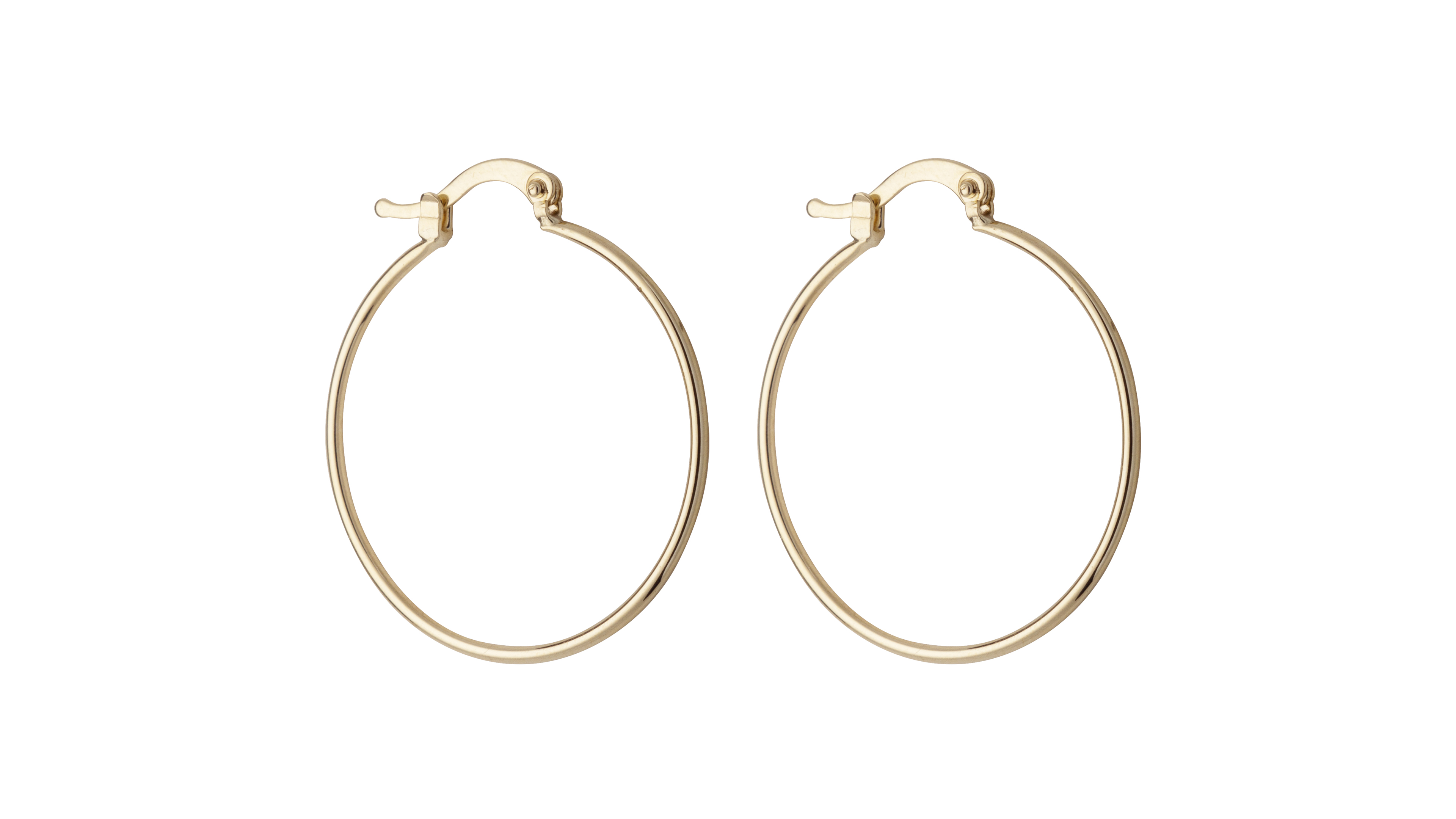 ARRACADAS DELGADAS  LISAS DEL NUM #2 EN ORO AMARILLO DE 10K + OBSEQUIO