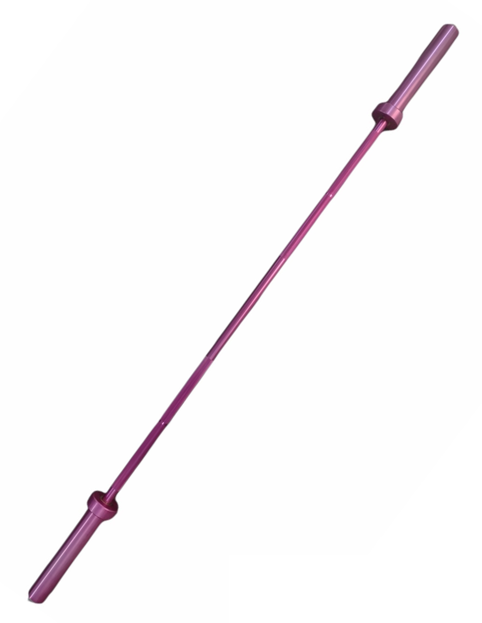 Barra Olímpica de Aluminio Color Rosa 180 CM 5 KG INFINITÉ IF-180/PINK