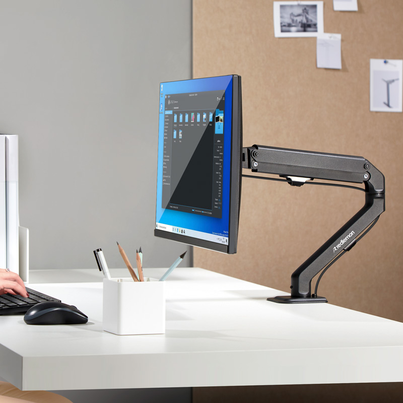 Soporte Hidráulico para Monitor de Hasta 27 Ajustable Redlemon