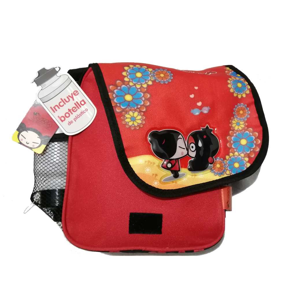 Mochila Lonchera Pucca con botellita GRATIS