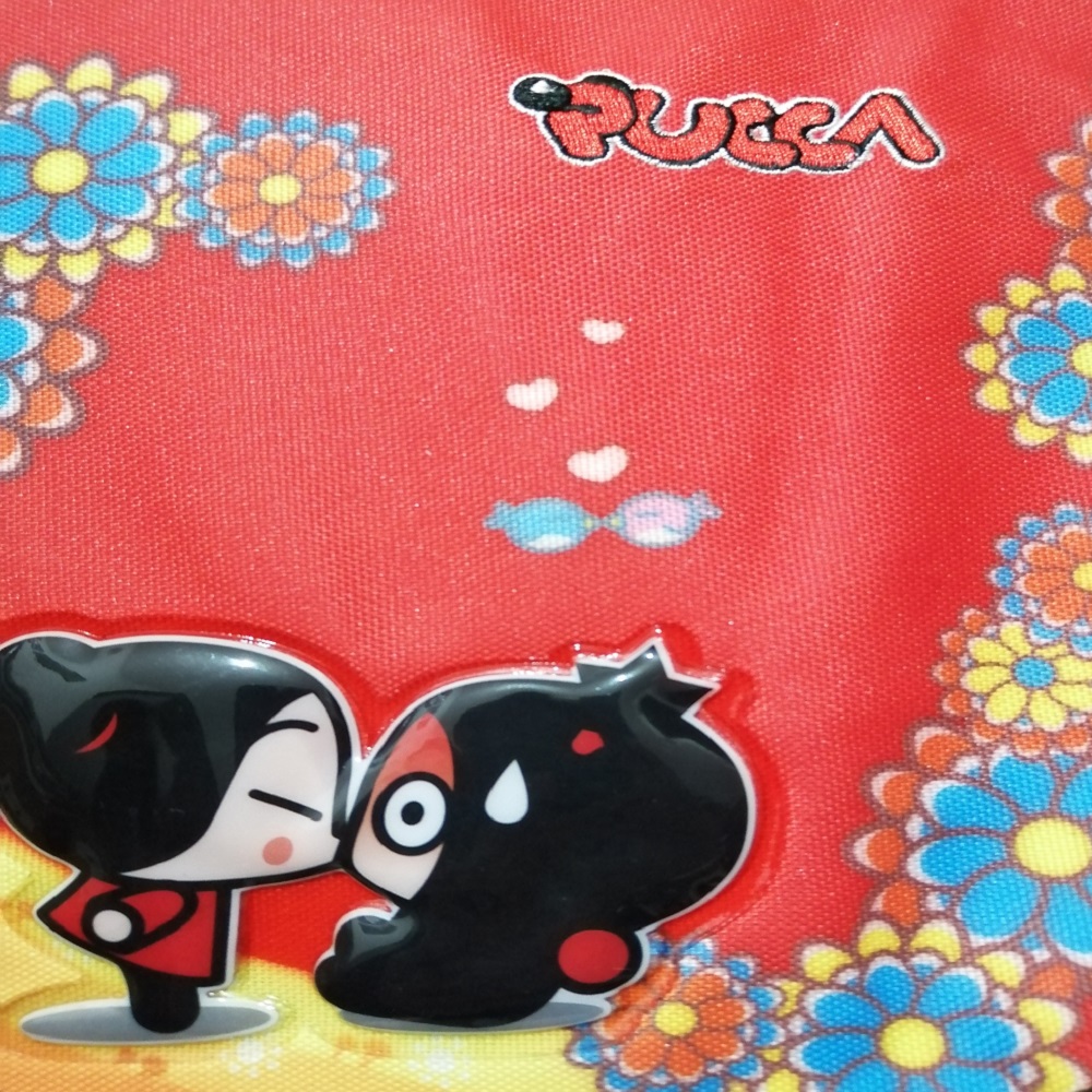 Mochila Lonchera Pucca con botellita GRATIS