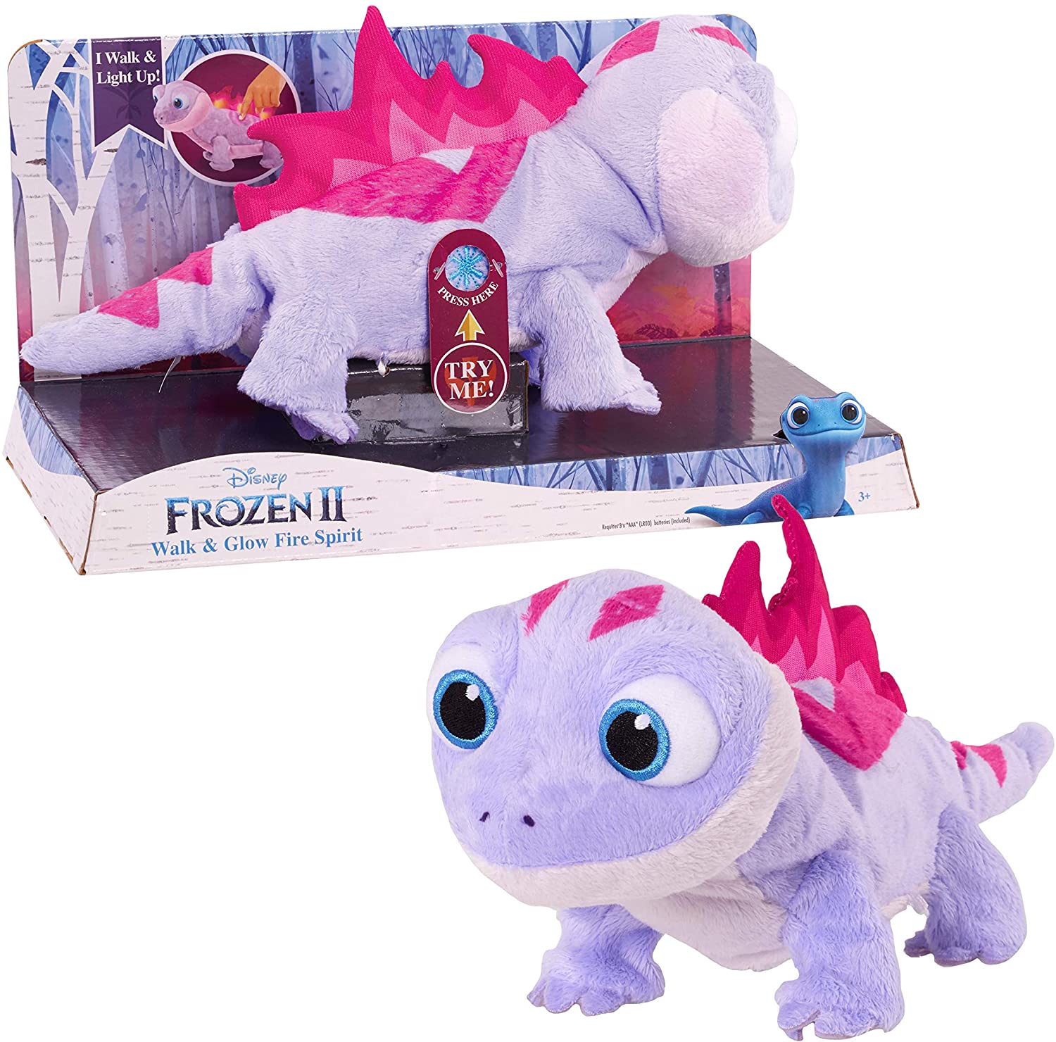 Disney Frozen 2 Bruni Salamandra Luces Y Sonidos Peluche
